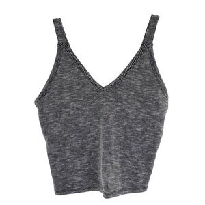 Blu Pepper Ribbed Cropped Tank Top Large